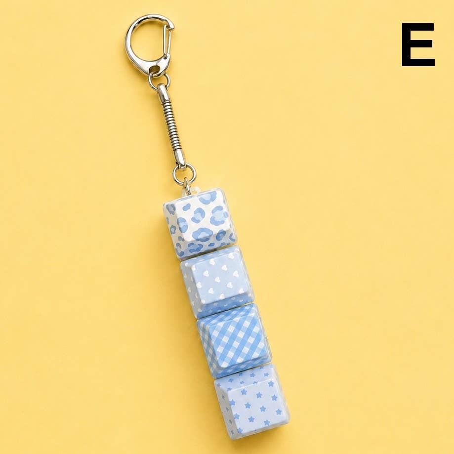 Printed Keyboard Fidget Stress Relief Keychain | 40KC205