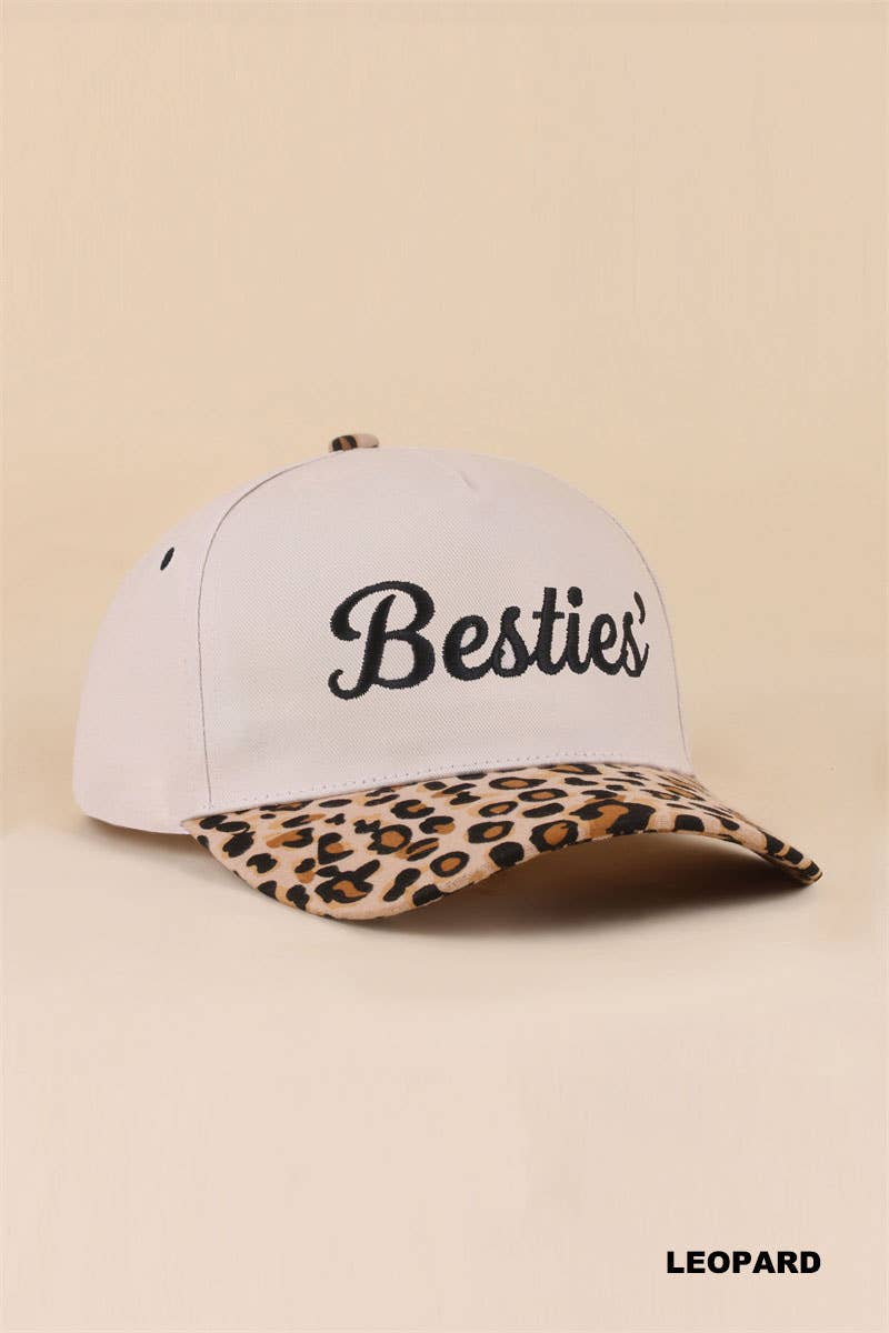 Besties'/I'm The Friend In Low Places two tone snapback hat