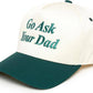 Two Tone Cap - Go Ask Your Dad - Beige/Green
