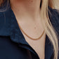 18K Gold PVD Stainless Steel Curb Chain Necklace
