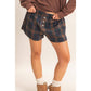 Plaid Shorts With Button Front