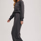 WIDE NECK OFF THE SHOULDER KNIT JUMPSUIT