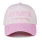 Not Flirting Two Tone Canvas Cotton Cap