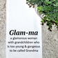 Glamma -100% Cotton White Tea Towel