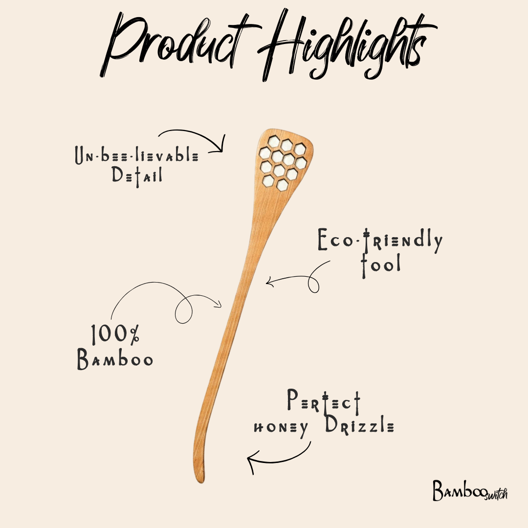 Bamboo Honey Dipper Spoon | Faire Market Bestseller