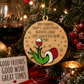 Best Friends & Wine Ornament – Layered Wooden Christmas Ornament