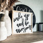 Wake Up And Be Awesome Wood Sign