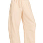 Fleece Barrel Leg Sweatpants
