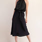 Halter Neck Sleeveless Midi Dress