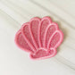Seashell glitter hat patch