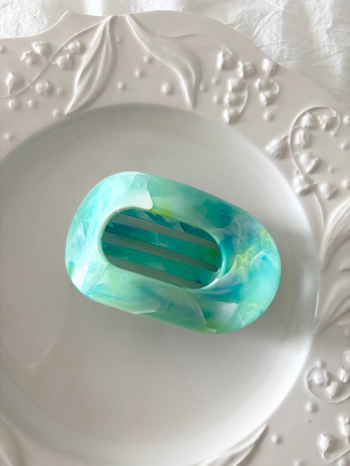 Oval French Hair Clip (COVAL-MARBLE) (Copy)