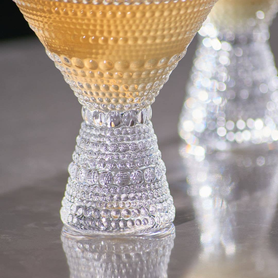 Clear Hobnail Martini Glasses - Set of 1 - (9oz)