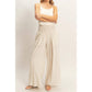 Polka Dot Elastic Wide-Leg Pants