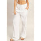 Lace Trim Wide Leg Pants