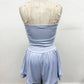 Resort Ruched Strapless Romper