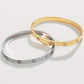 18K NON-TARNISH WATERPROOF STAINLESS STEEL BANGLE | 40B5155