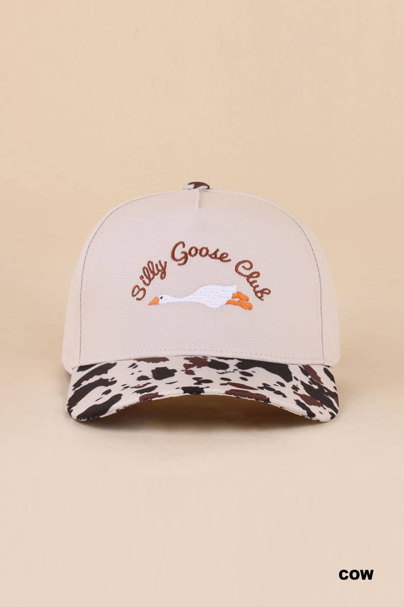 Silly Goose Club Two Tone Cotton Hat  Zenana Consgt.