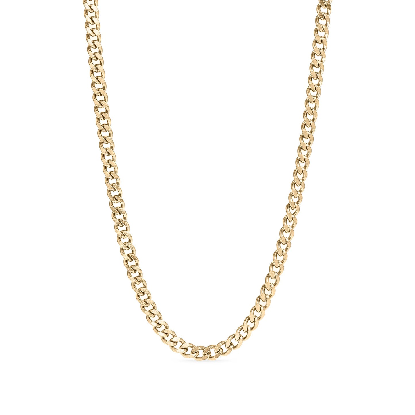 18K Gold PVD Stainless Steel Curb Chain Necklace