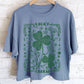 LUCKY CHARM CLOVER GRAPHIC LONG CROP TOP