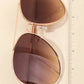 Oversized Double Bridge Fashion Aviator Sunglasses