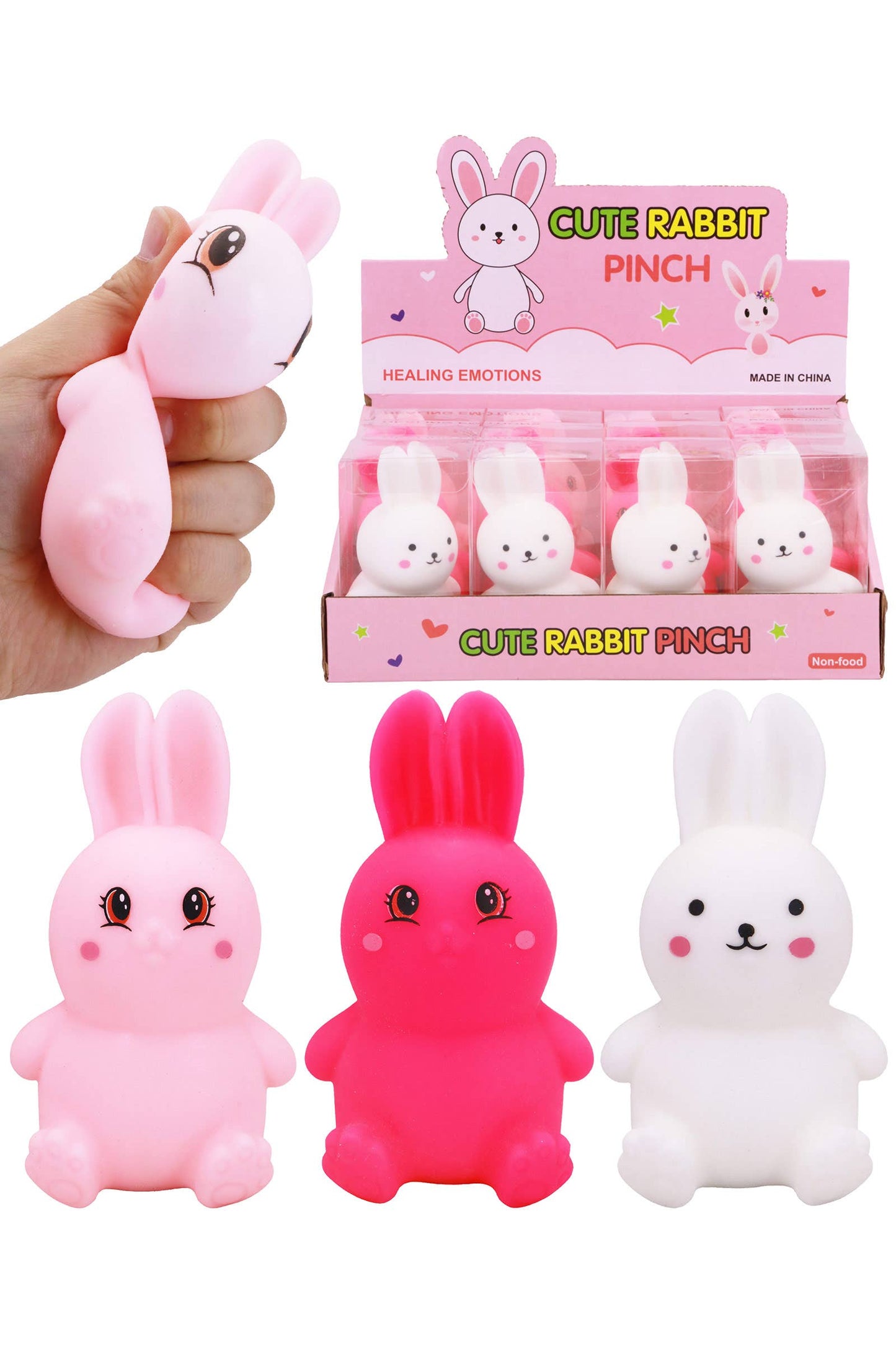 Cute Bunny Rabbit Slime Filled Squishy - 12 Pcs