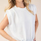 Round Neck Pleated Top
