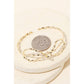 Metallic Bow Twist Cuff Bracelet