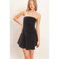 Strapless Mineral Wash Dress