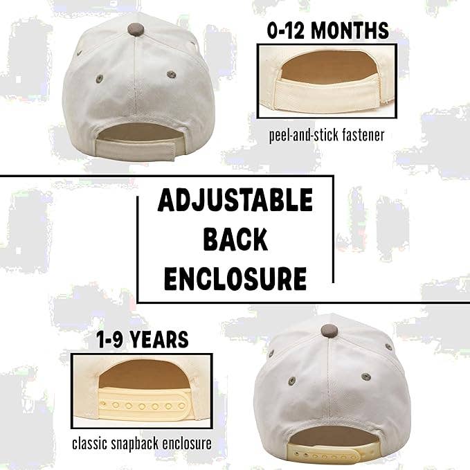Kids/Baby 2-Tone Cap: Mac & Cheese Enthusiast - Khaki/Beige