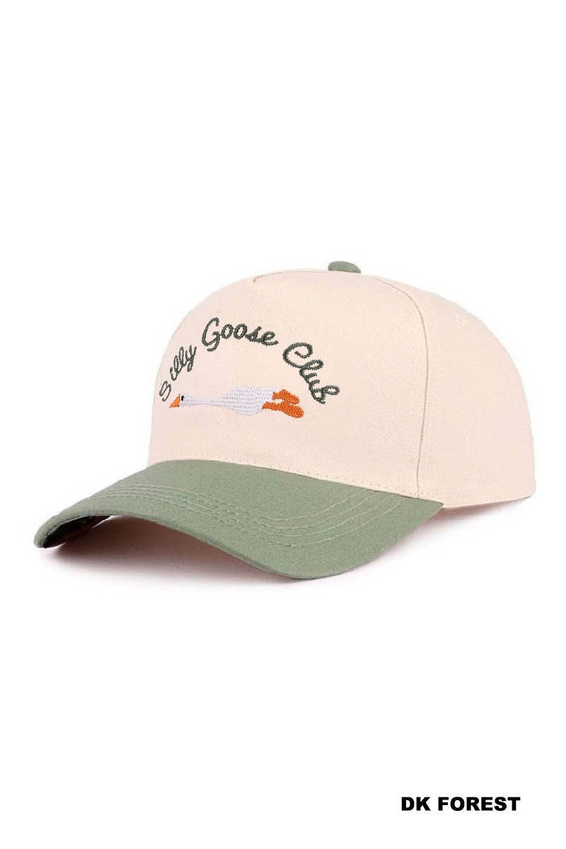 Silly Goose Club Two Tone Cotton Hat  Zenana Consgt.