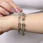 18K Gold PVD Stainless Steel Knotted Chain Bracelet