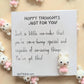 Hoppy Thoughts Uplifting Mini Card with Bunny Figurine