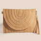Layered Paper Braided Envelope Clutch Bag
