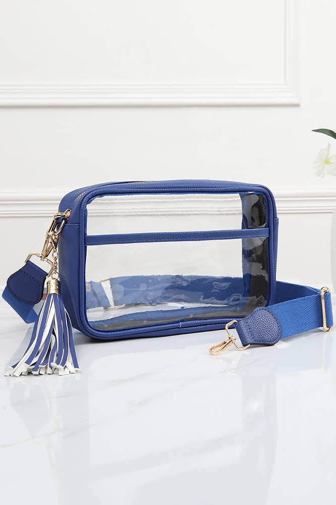 Clear PU crossbody camera bag from Sip and Shop Arizona boutique
