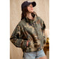 PRINTED HOODED WINDBREAKER JACKET TOP