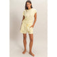 Sleeveless Crew Neck Top and Shorts Set