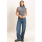 Sleeveless High Neck Knit Top