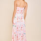 Seashell Coastal Print Slip Midi Dress