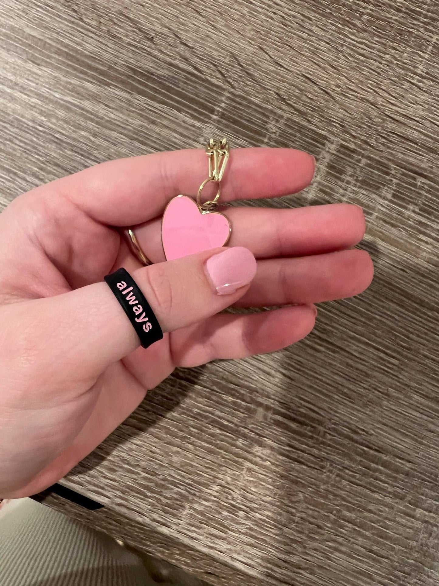 Flip Reversible heart and always ring