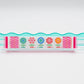 Crystal Prism Pink | Mahjong with Bold Angles and Vibrant Vibes | 1.25" x 0.9" x 0.7"