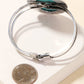 Large Oval Turquoise Clasp Bracelet