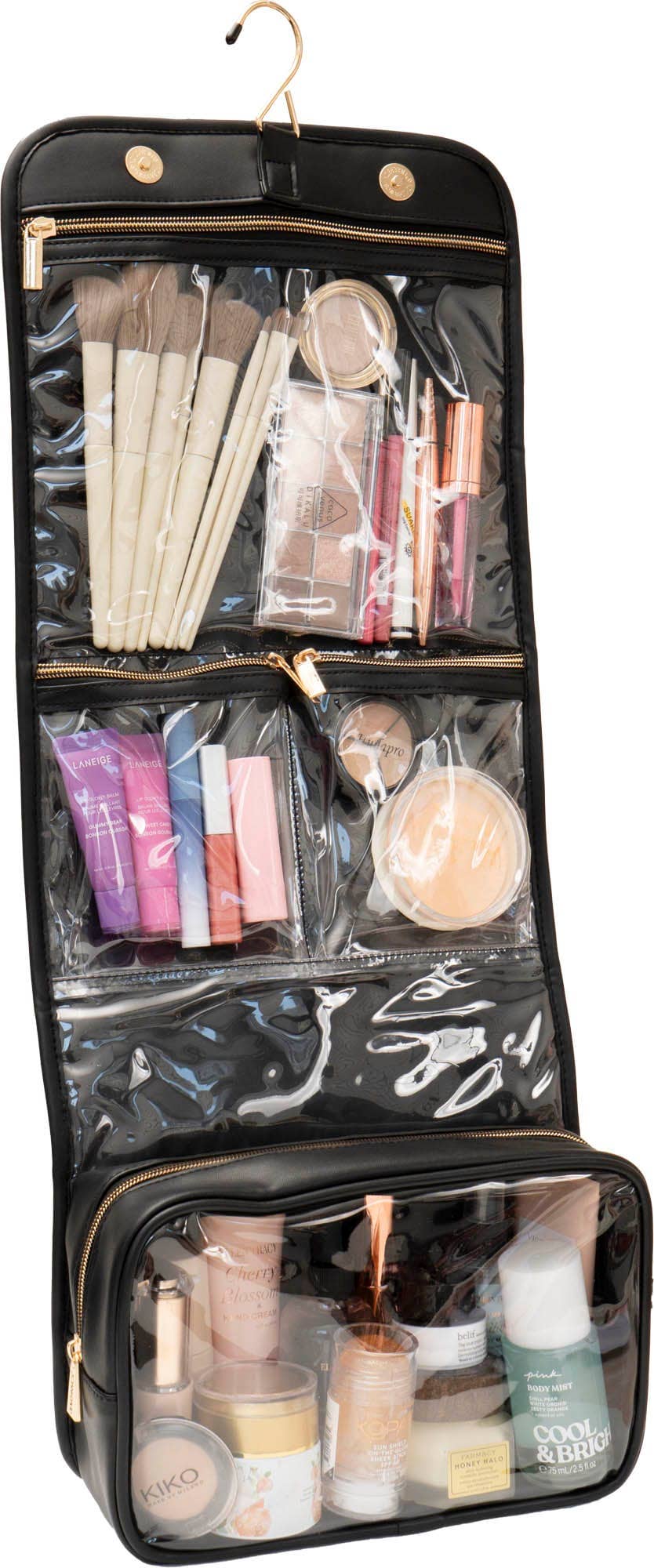 Joan & David The Teardrop Quilted Roll Hanging Toiletry Bag