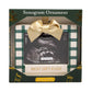 Baby Holiday Sonogram Ornament, Best Gift Ever, Green & Gold