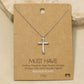 Gold Dipped Cross Pendant Necklace