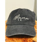 MAMA Embroidered Acid Washed Baseball Cap