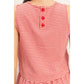 Gingham Checkered Sleeveless Top And Skort Set