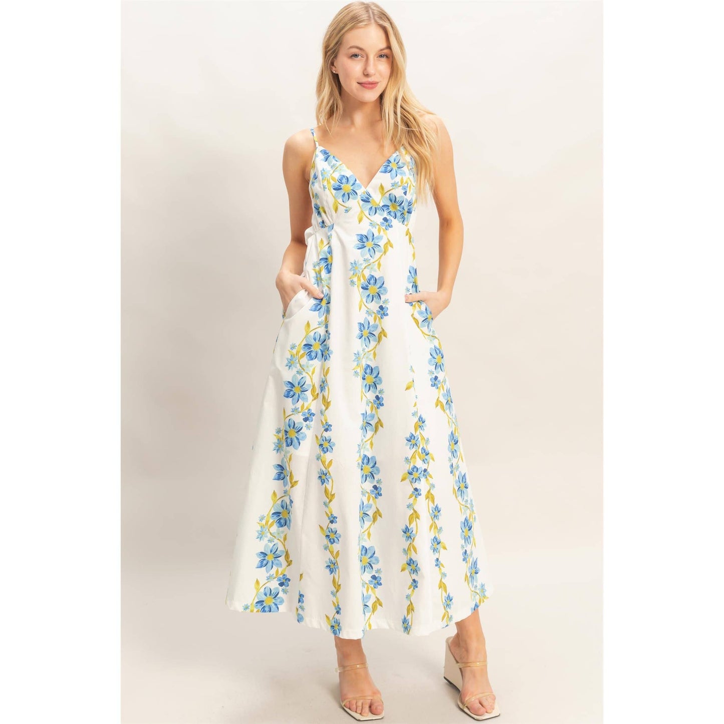 Floral V-Neck Cami Dress