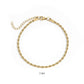Rope Chain Bracelet / Anklet - Gold, Silver, Black