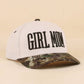 Girl Mom Two Tone Snapback Hat Zenana Consgt.