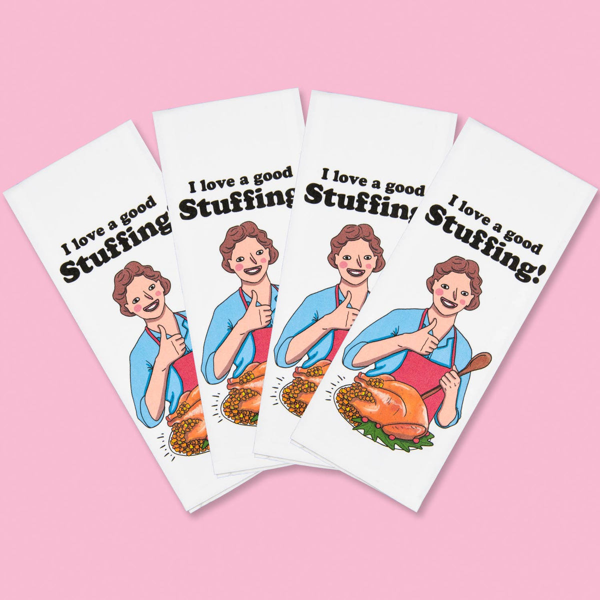 I Love a Good Stuffing Tea Towel 4-Pack - ltd quantities